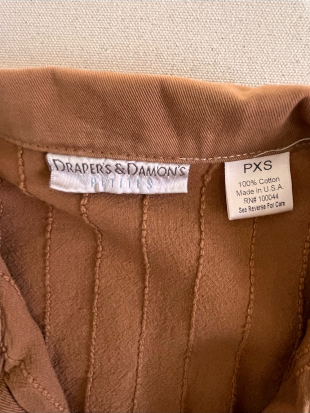 Textured Button-Front Jean Jacket in Rust - Picture 2 of 10